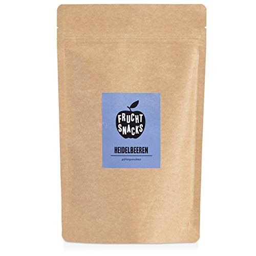 Gefriergetrocknete Früchte: 100g gefriergetrocknete Kulturheidelbeeren für Smoothie, Müsli, Porridge Topping - Gefriergetrocknete Beeren ohne Zucker Zusatz - Heidelbeeren gefriergetrocknet v. NutriPur Cover