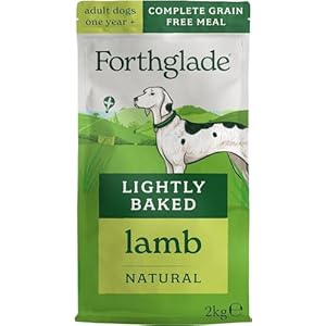 Forthglade Dry Dog Food, Lightly Baked, (2kg Resealable Bag), Adult Dogs, Lamb with Sweet Potato, Grain Free Dog Food with 50% Single Source Protein, Complete & Balanced Hypoallergenic Dog Food