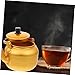 DOITOOL Yellow Aluminum Rice Wine Kettle 1L Large Capacity Tea Pot with Anti-Leak Hawk Mouth Spout Non-Slip Handle for Home Restaurant Use