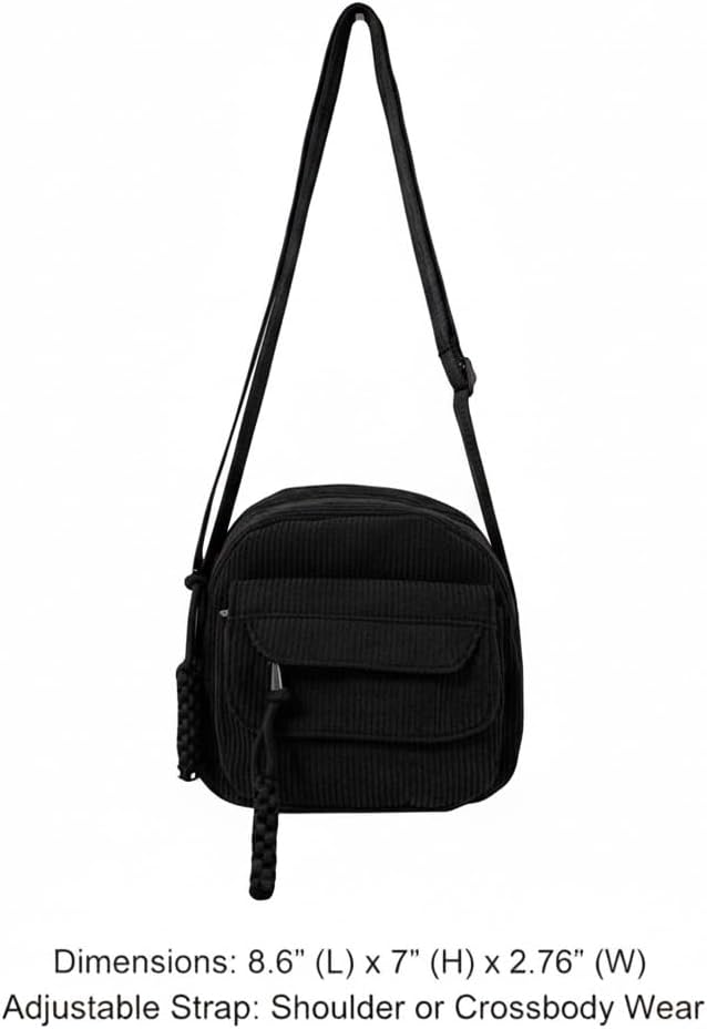 Cute Purses Corduroy Purse Crossbody Bags for Women Cute Handbags - Image 3