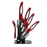 AUYE Stain Resistant and Rust Proof Kitchen Cutlery Chef Knives Ceramic Knives kitchen knives Set with Block