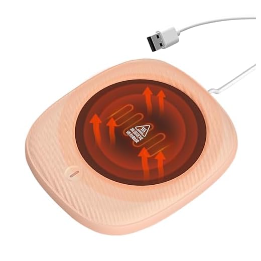 Estera calefactora termostática,Calentador termostático de Tazas USB | Almohadilla térmica Duradera para Taza, Apagado automático para Uso en oficinas en el hogar Neamou