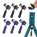 6 Stück Fix-Reißverschlusszieher, Reißverschlussschieber Ersatz, Universal-Reißverschluss, Reißverschluss Zipper Reparatur für Jacke, Rucksack, Gepäck, Schlafsack(Schwarz + Marineblau)