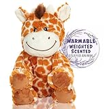 Warm Pals - Flirty Giraffe - 1.5lbs - Cozy Microwavable Lavender Scented Plush Toys - Heated Stuffed Animal - Heatable Coolable Bedtime Comfort Plushie