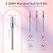 siyuwuro 3Pcs Mandrel Nail Drill Bits for Small Sanding Bands Replacement Nail Drill Bit for Electric Drill File Machine 3MM 3/32 Shank Nail Drill Bits for Acrylic Gel Manicure Pedicure