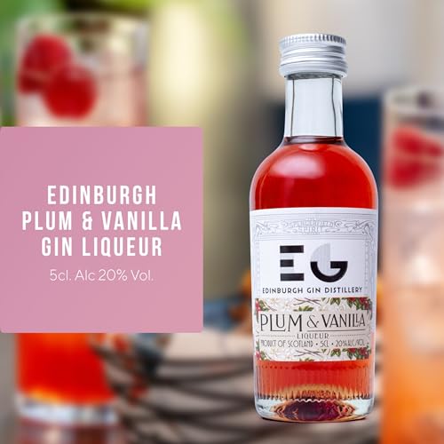 Pink Gin Gift Set - Gin Gifts for Women, 4x5cl Beefeater Pink Strawberry, Gordons, Edinburgh Plum & Vanilla, Dockyard Cherries & Berries Flavoured Liqueur, Womens Alcohol Gifts, Birthday, Valentines