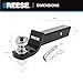 Reese 21536 Trailer Hitch Ball Mount Starter Kit, Fits 2 Inch Square Receiver, 2 Inch Drop, 6,000 lbs. Capacity, Includes 2 Inch Trailer Ball and Pin & Clip