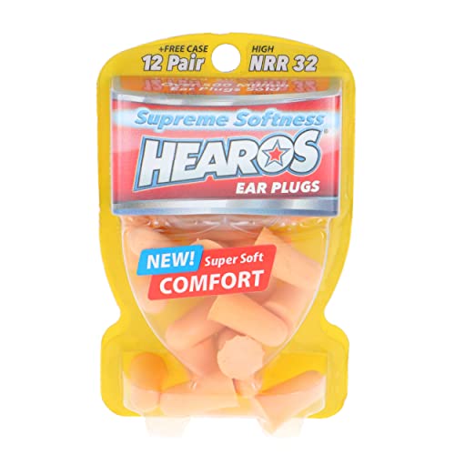 Hearos Supreme Softness Foam Earplugs (12 Pair)