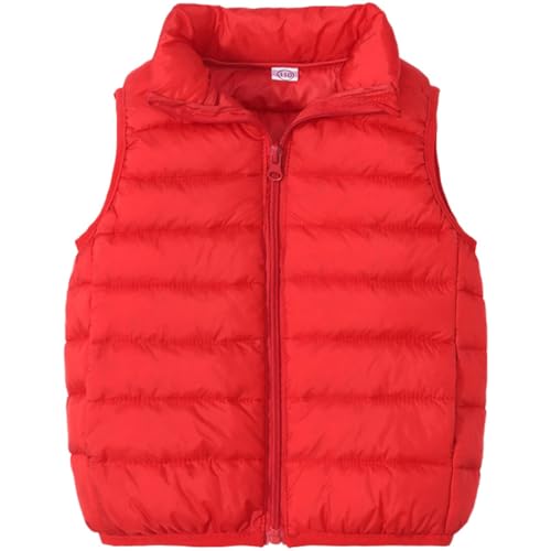 JELEUON Kids Baby Girls Boys Sleeveless High Neck Lightweight Down Puffer Vest Jacket