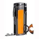 mechero gas butano mestra ★Flama ajustable y ventana de gas: cuenta con llamas ajustables, la llama se puede controlar por la onda de gas butano situada debajo de la parte inferior del encendedor. Ventana de gas visible que te puede recordar que recambias el gas a tiempo.