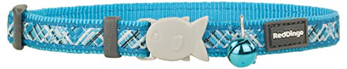 Red Dingo flanno Design Katze Halsband, 12 mm x 20-32 cm Cover