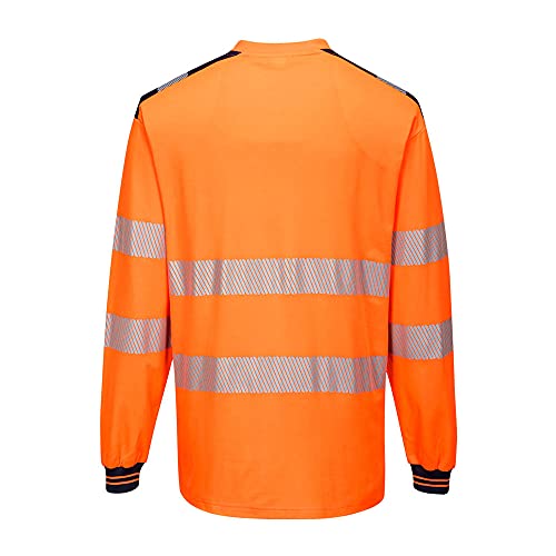 Portwest PW3 Hi-Vis T-Shirt L/S - Color: Orbk - Talla: Medium - 2
