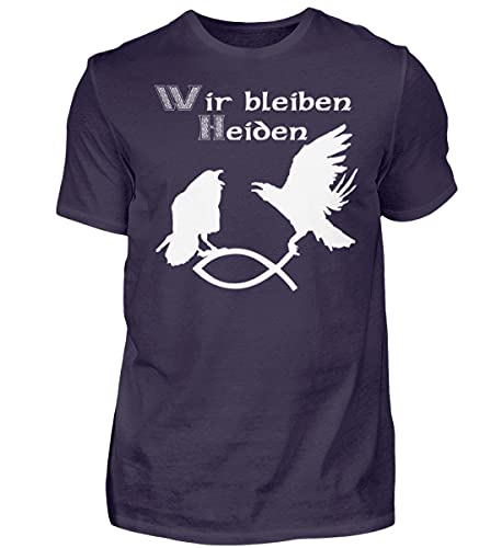 T-Shirt Violet Homme Hugin & Munin Idéal pour Vos Sorties Citadines Décontractées