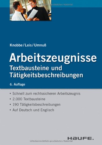 Preisvergleich Produktbild Arbeitszeugnisse: Textbausteine und Tätigkeitsbeschreibungen