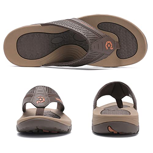 Image of Men's Flip-Flops, Thongs Sandals Durable Comfort Slippers for Beach