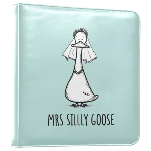 Foiosoh Album photo bleu sarcelle spoof gooses pour photos - Pages autocollantes - Album photo 10 x 17 cm