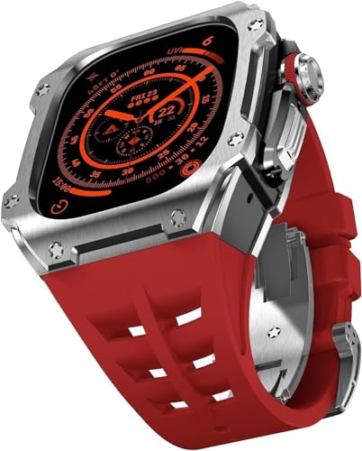 Kit de modificación de lujo en acero inoxidable para Apple Watch Ultra 8 de 49 mm 6