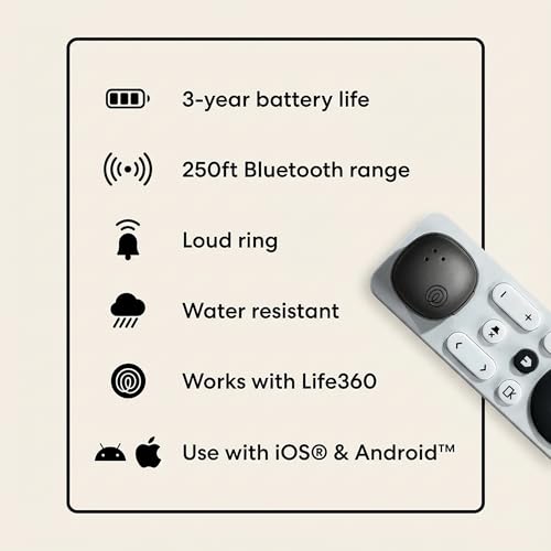 Tile by Life360 Sticker Bluetooth Tracker (2-Pack, Black) — view 8