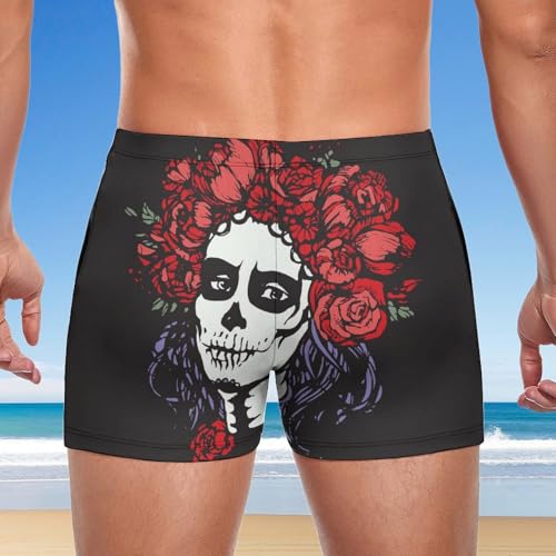 Short de bain homme fleuri pour vos vacances de natation et bronzage - 3