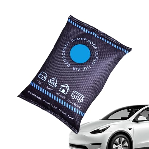 deshumidificadora de gel de sílice para coche, desecante reutilizable contra la humedad, y olores | Para interior de coche, parabrisas, armario, sótano, hogar