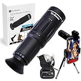 【雑誌掲載モデル・推し活専用10倍】単眼鏡 スマホ 対応 望遠鏡 軽量96g 小型 フェス ライブ 双眼鏡 より軽い BAK4 望遠レンズ ケース付 コンサート 運動会 ブラック Ｃｏ－Ｇｏｏｄｓ（コーグッズ）