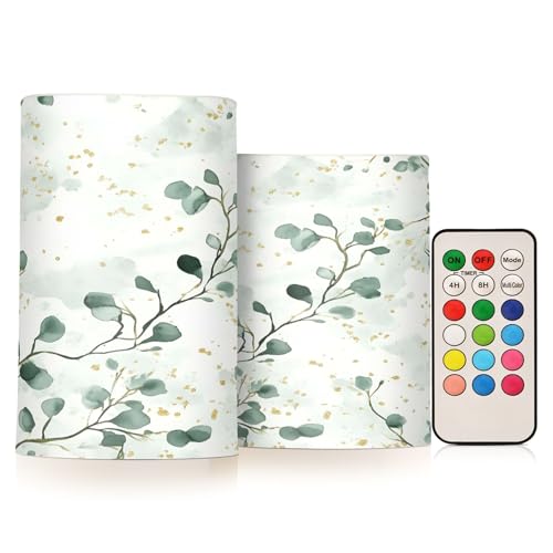 Bougies sans flamme aquarelle pour illuminer votre intérieur sans risque d'incendie