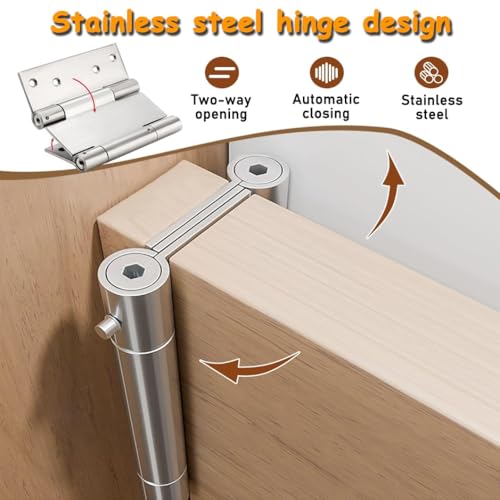 Portes battantes en bois massif sur mesure avec charnières