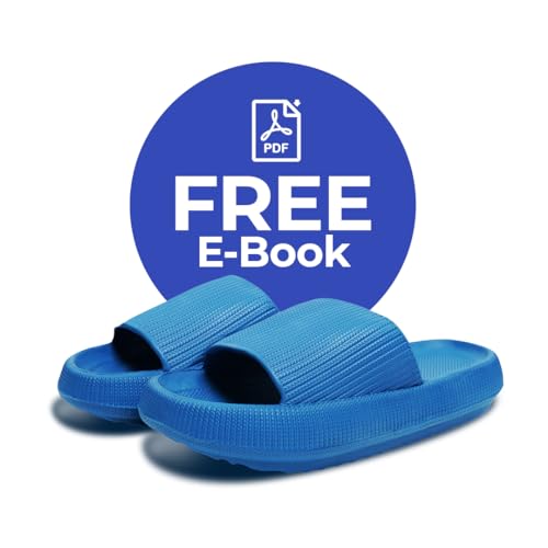Image of Cloud Slides For Women And Men - Comfy Non Slip Indoors Slippers For Shower Spa Pool College Outdoors Slides - Soft And Cozy Open Toe House Sandals Thick Soles