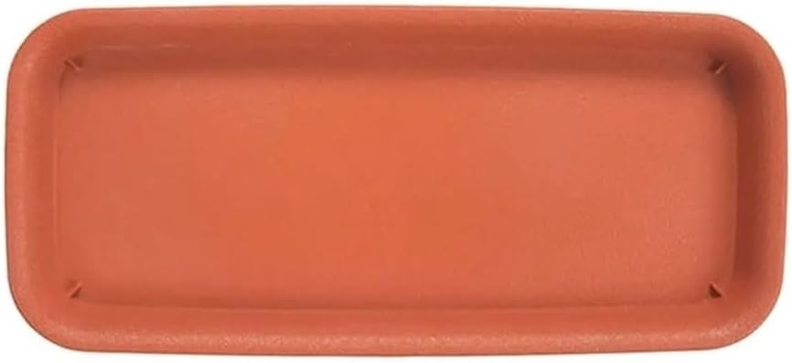 Flower Tray, Plastic Rectangle Tray Plant Saucer Indoor Outdoor Flower Pot Drip Trays,Planter Trays(Red,30cm)