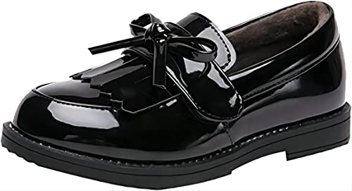 Image of kkdom Girl's Classic Tassel School Uniform Shoes British Style Oxford Shoes