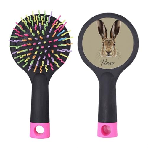 Brosse à cheveux démêlante grise contre les nœuds difficiles sans douleur