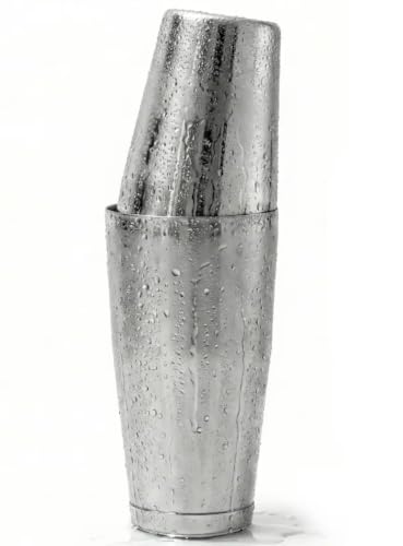A Bar Above Professional Boston Shakers Set 18 oz Weighted and Unweighted Stainless Steel Cocktail Shaker Set for Bartenders, Premium 304 Steel Bar Shaker, Essential Bartending Tools for Mixing Drinks