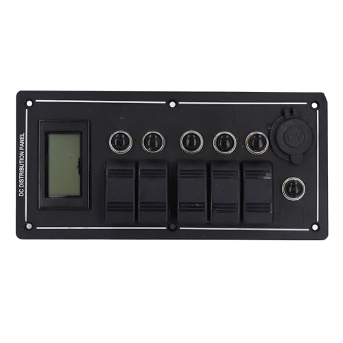 Voltímetro de Alumínio do Soquete do Painel do Interruptor de Balancim, Impermeável para o Protetor