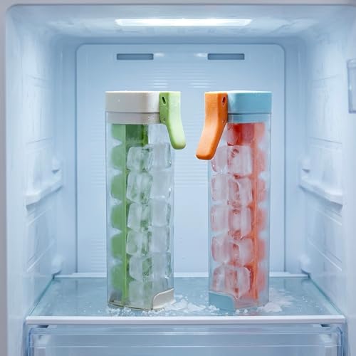 Set de 2 moldes para hielo de vidrio portátiles miniatura 4