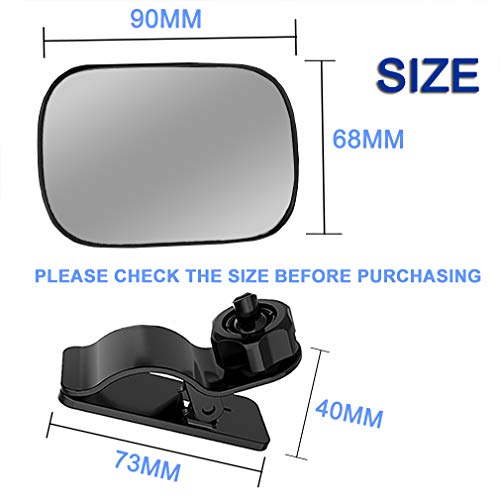 Automotive Interior Rearview Baby Mirror - Car Small Clip-On Adjustable Facing Back Rear View Seat Convex Mirror Clip On Car Or Truck Sun Visor #TOP1