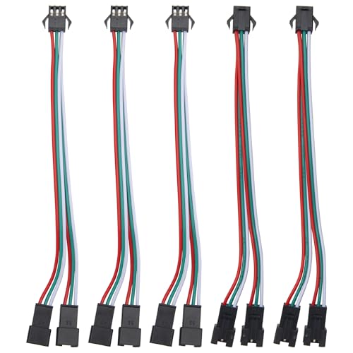 Connecteur répartiteur JST SM 3 broches ShareGoo Lot de 5 câbles 15 cm 1 mâle vers 2 femelles