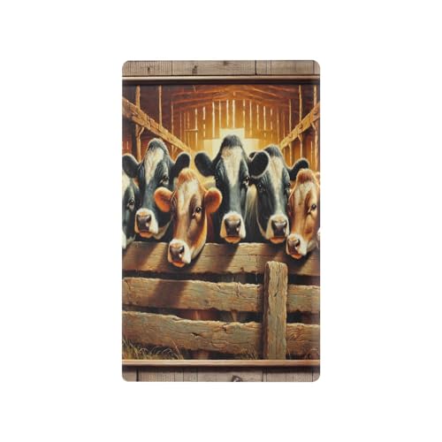 Cows Farmhouse Light Switch Cover Decorative Receptacle Outlet Wall Plate Guard Plastic Wall Outlet Cover for Farmhouse Home Decor Livingroom (Unused Outlet Cover)