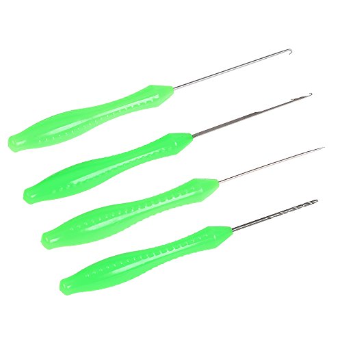 RiToEasysports Precise Bait Needle Set for Carp Fishing Connections, Assembly and Thread Bait on Hooks, 4PCS Tool Kit for Use for All Round Fishing