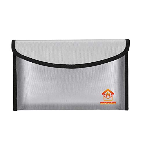 Preisvergleich Produktbild Feuerfeste Tasche, wasserdichte, feuerfeste Dokumententasche, langlebige und feuerfeste Silikon-Aufbewahrungstasche für Geld, Schmuck, Reisepass