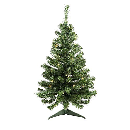 Northlight Pre-Lit Niagara Pine Medium Artificial Christmas Tree-Clear Lights, 3'19", Green