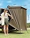 JOYTUTUS Car Shower Tent with Roof, Full Privacy Protection, Dry and Wet Separation Zones and Pockets, 1000D Waterproof Awning Shower Tent, Heavy-Duty Stakes, Outdoor Shower for Overland SUVs