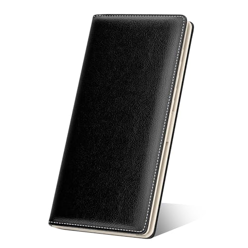 Image of Nipichsha Womens Wallet, RFID Slim Wallets for Women, Thin Ladies Credit Card Holder Purse, Cute Leather Bifold Clutch Billfold with 11 Card Slots & ID Window, Black