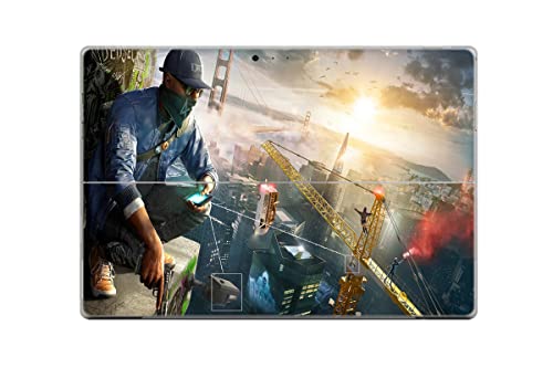 GADGETS WRAP Printed Vinyl Top Only Skin Sticker Decal for Microsoft Surface Pro 3 - Watch Dogs 2 Game