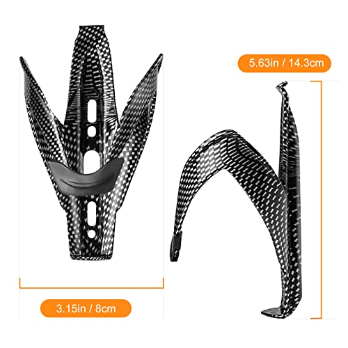 Nicedack Bike Water Bottle Cages Holder 2 Pack,Lightweight Carbon Fiber Style Bike Bottle With Holder, Water Bottle Holder Suitable For Mountain Bike Road Bike Bottle Cage Rack #TOP1