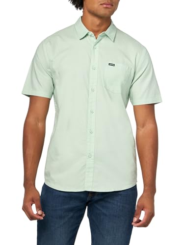 Volcom Men's Orion Short Sleeve Button Down Woven Shirt, Spearmint, XXLarge