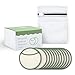 myHomeBody Reusable Makeup Remover Pads | Ultra-Soft and Gentle, Effective Makeup Wipes | Sustainable Bamboo Cotton Rounds 12 Piece Set with Laundry Bag