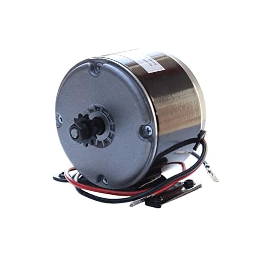 TRKIMAL Small Brushed Permanent Magnet Electric Motor, 24V DC 250W/350W 2750RPM Brushed Electric Motor, for Wind Turbine PMA E Scooter Drive Speed Control (250W)