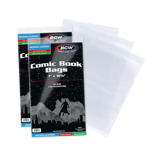 Sacs de bande dessinée épais BCW de qualité supérieure pour l'archivage de collection