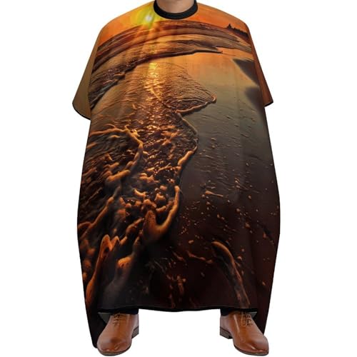 Capa de corte Orange Sunrise Beach para Adults miniatura 1