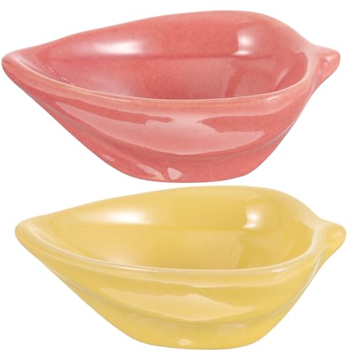 TEHAUX 2 Soportes de Cerámica para Aceites Aromáticos, Platos Compactos y Fáciles de Limpiar para Mezclar Aceites Esenciales en Salón de Belleza o Uso Casero